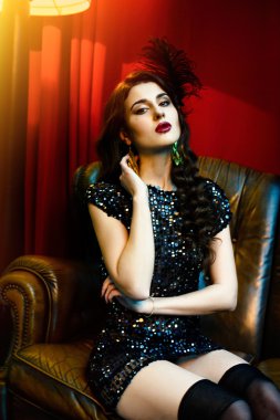 güzel retro stiled kadın