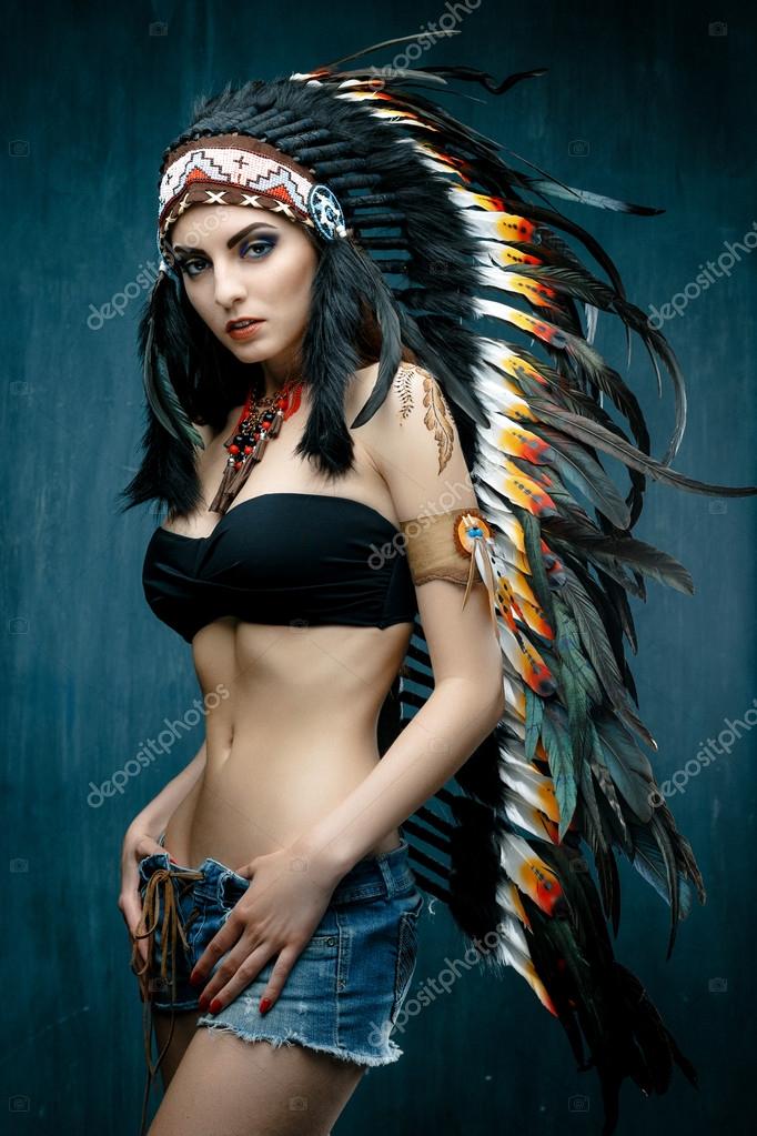Native Indian woman Stock Photo by ©smmartynenko 99365088