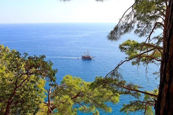 Tourist Ship Waters Mediterranean — Stock Photo, Image