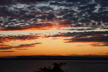 İspanya 'da günbatımı Karadeniz' de