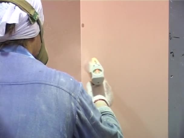 Cabine de pintura de pulverização metálica — Vídeo de Stock