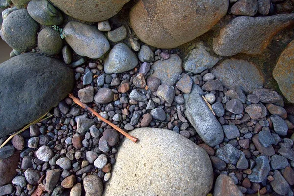 River Stone Background Coral Stone Pattern Horizontal View Tropical River — Fotografia de Stock