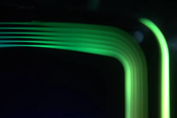 Embaçado Fundo Pic Três Rodado Colorido Arredondado Luzes Padrão Preto — Fotografia de Stock