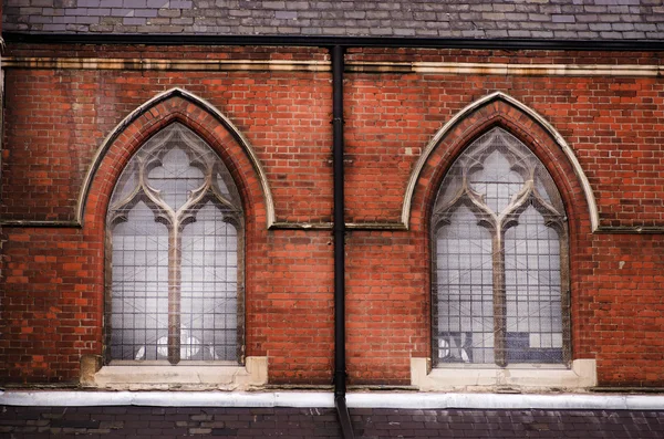 Windows of church in Islington London UK — Stock Photo, Image