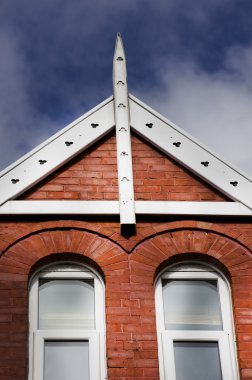 Kırmızı tuğla ev bir taraftan İngilizce, Levenshulme Manchester İngiltere'de, yakın.