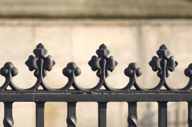 Eski bir siyah çit - parçası yakın çekim