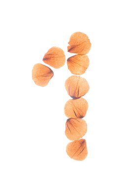 Çok kuru gül yaprakları düzenlenmiş 1 numara.