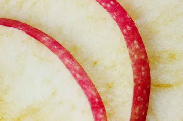 In Scheiben geschnittener Apfel, Nahaufnahme. — Stockfoto