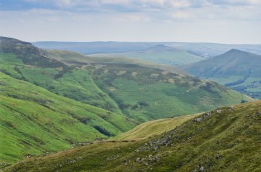 Ismarlayarak üzerinde hills, Peak District Milli Parkı, Derbyshire, İngiltere