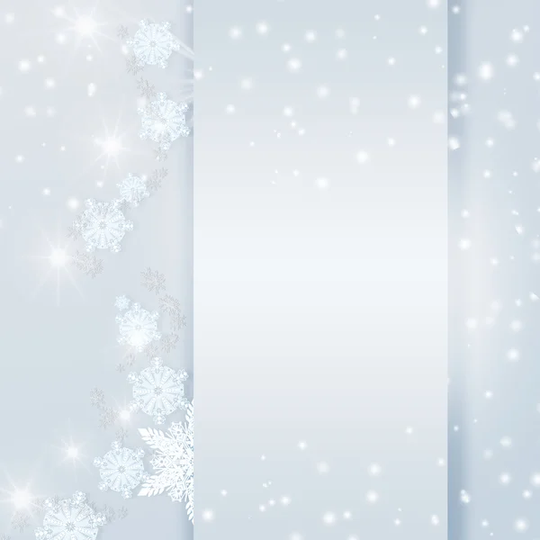 Blu Natale scintillante sfondo luminoso. Biglietto natalizio con spazio vuoto . — Foto Stock