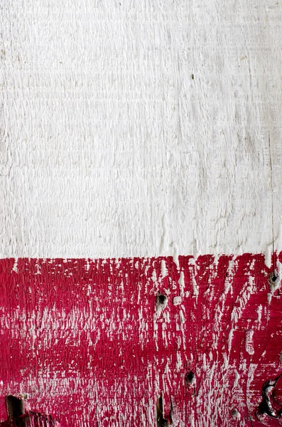 Fundo de luxo de prancha de madeira pintada gasto. Fundo de madeira branco e vermelho . — Fotografia de Stock