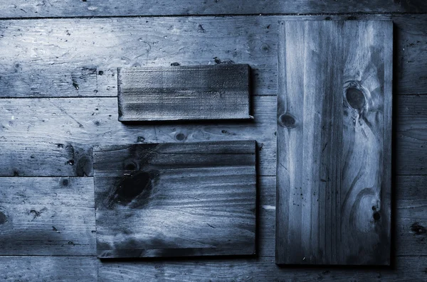 Natural wooden planks with copy space on wooden floor background — Stock Photo, Image