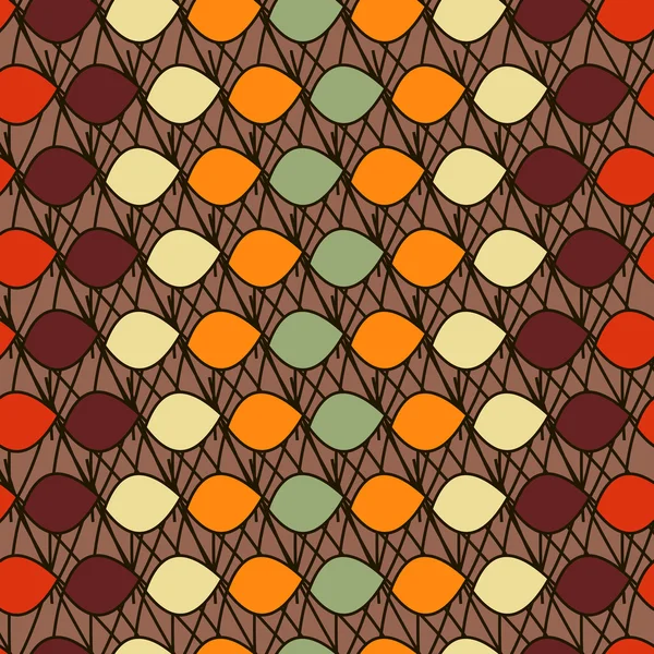 Ovales de motifs abstraits — Image vectorielle