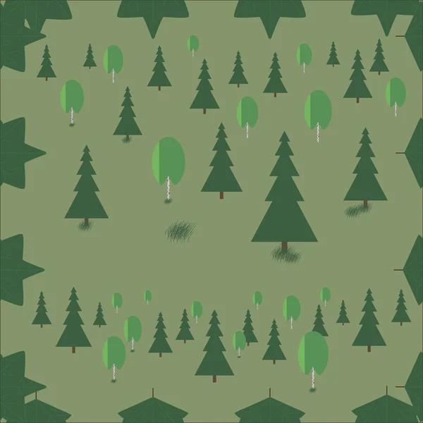 Bosque mixto — Vector de stock