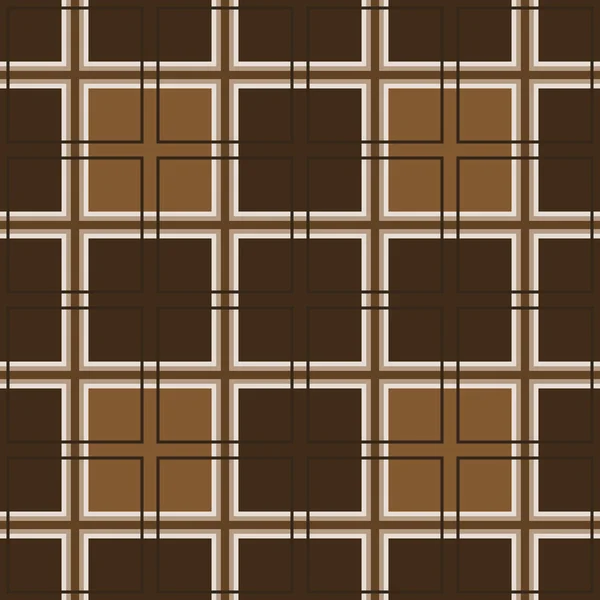 Mozaika hnědá čtverců — Stockový vektor