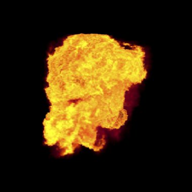 Dinamik ateş siyah arka plan