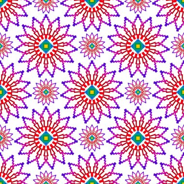 Piksel soyut çiçek