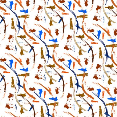 Paint strokes chaotically