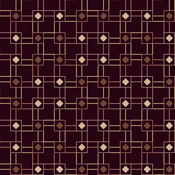 Le motif de carrés colorés diamants — Image vectorielle