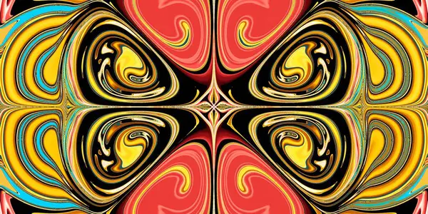 赤金青の抽象的なパターン — ストック写真