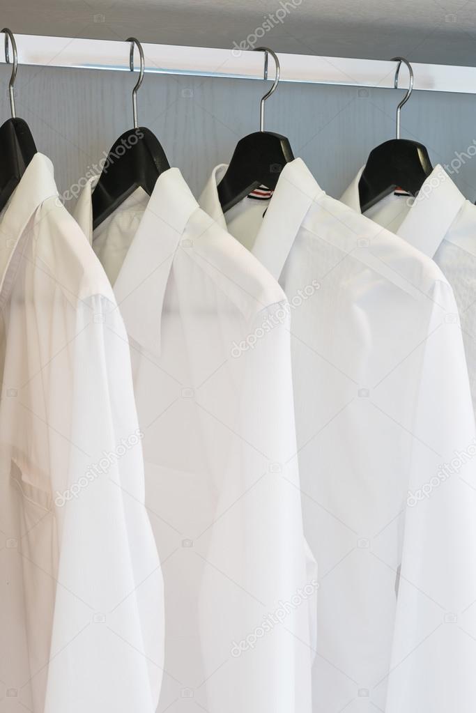 White shirt hanging cheap