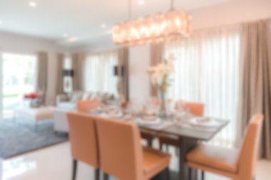 modern yemek odası görüntüsünü bulanıklık 