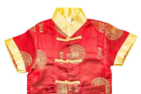 Chinese boy's traditional clothing with clipping path — Stock Photo, Image