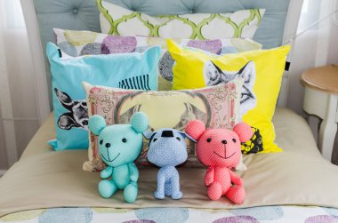 renkli çocuk yatak bebek