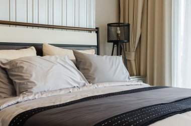 Modern yatak odası iç tasarımı