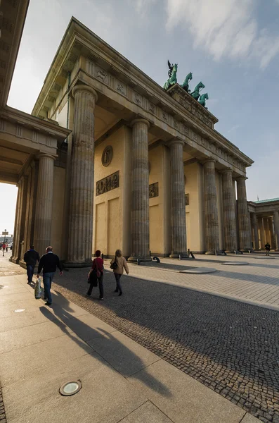 Brandenburg gate at sunset — Stock Photo, Image