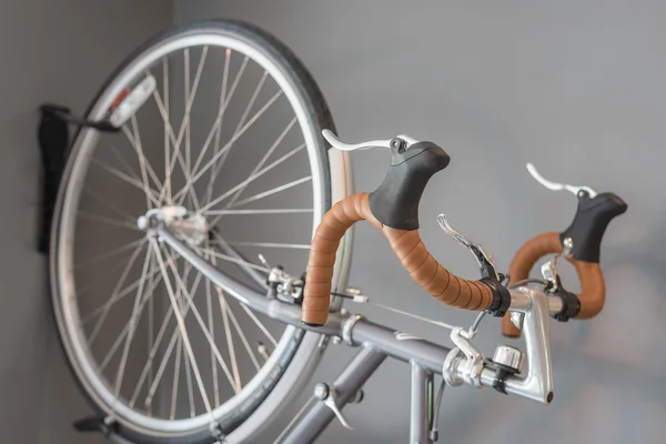Freio de mão de bicicleta e comutador — Fotografia de Stock