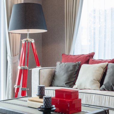 siyah lamba ve sofa yastıklar sıra ile