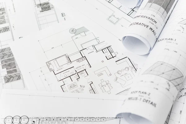 Architectural for construction drawings — Stock Photo, Image