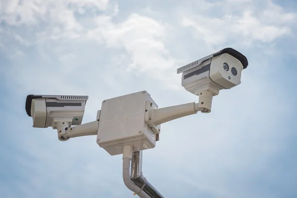 Two of CCTV security camera — Stock Photo, Image