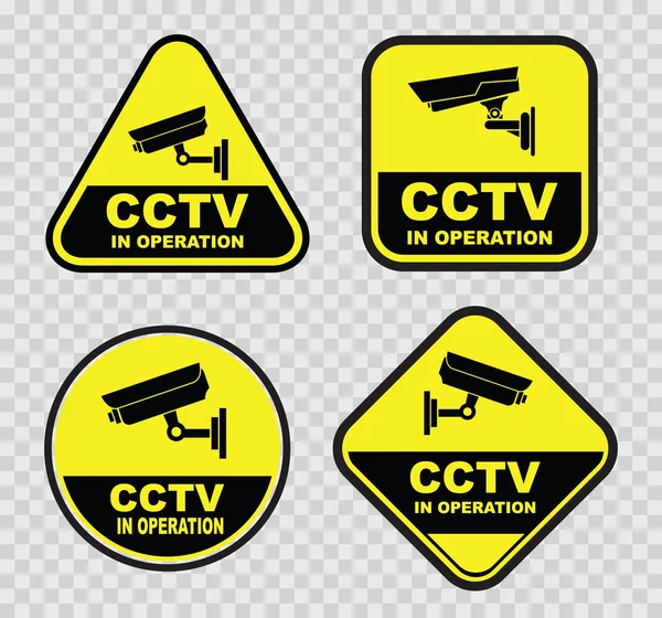 Conjunto de circuito cerrado de televisión (CCTV ) — Archivo Imágenes Vectoriales