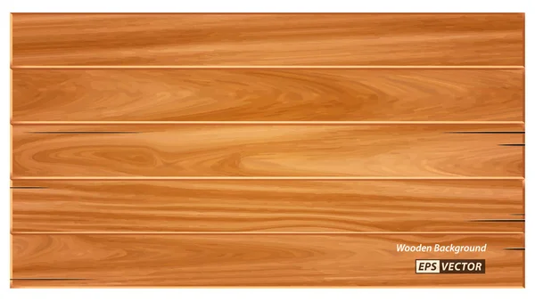 テーブルと床面の自然コンセプトのための現実的な木製のテクスチャの背景の分離または詳細な木製のスタイルの壁紙や現実的な木製の板のセット Epsベクトル — ストックベクタ