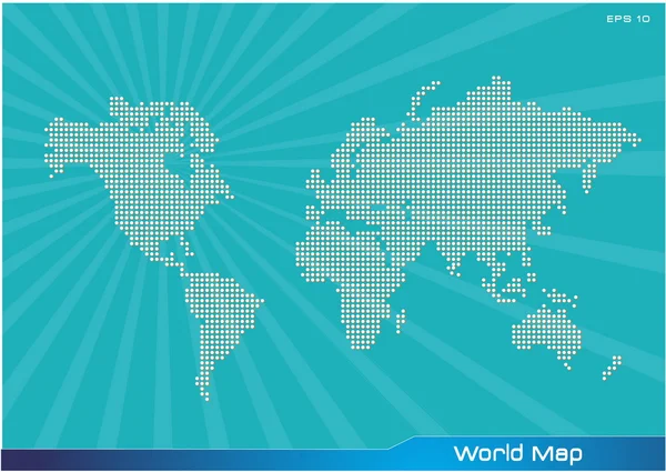 World map dotted style illustration — Stock Vector