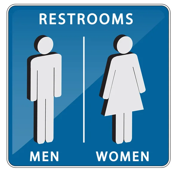 Restroom or toilet sign — Stock Vector