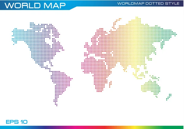 Mapa de Word salpicado con ilustración de rayas — Archivo Imágenes Vectoriales