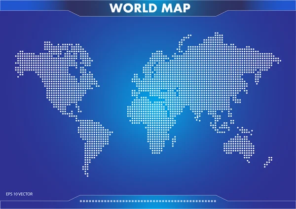 Communication world map illustration — Stock Vector