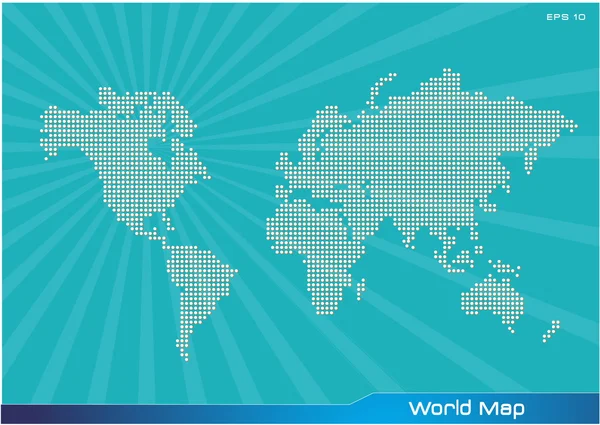 Communication world map illustration — Stock Vector