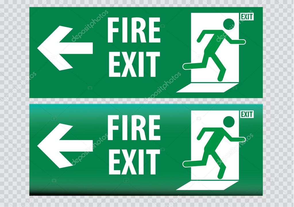 Emergency exit Signs