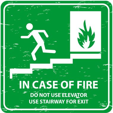 Vintage tarzı acil çıkış