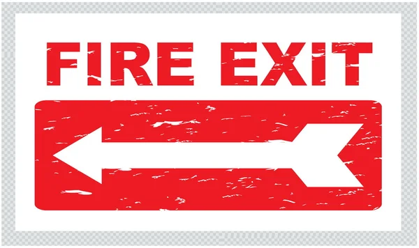 Emergency Exit Sign — Stock Vector