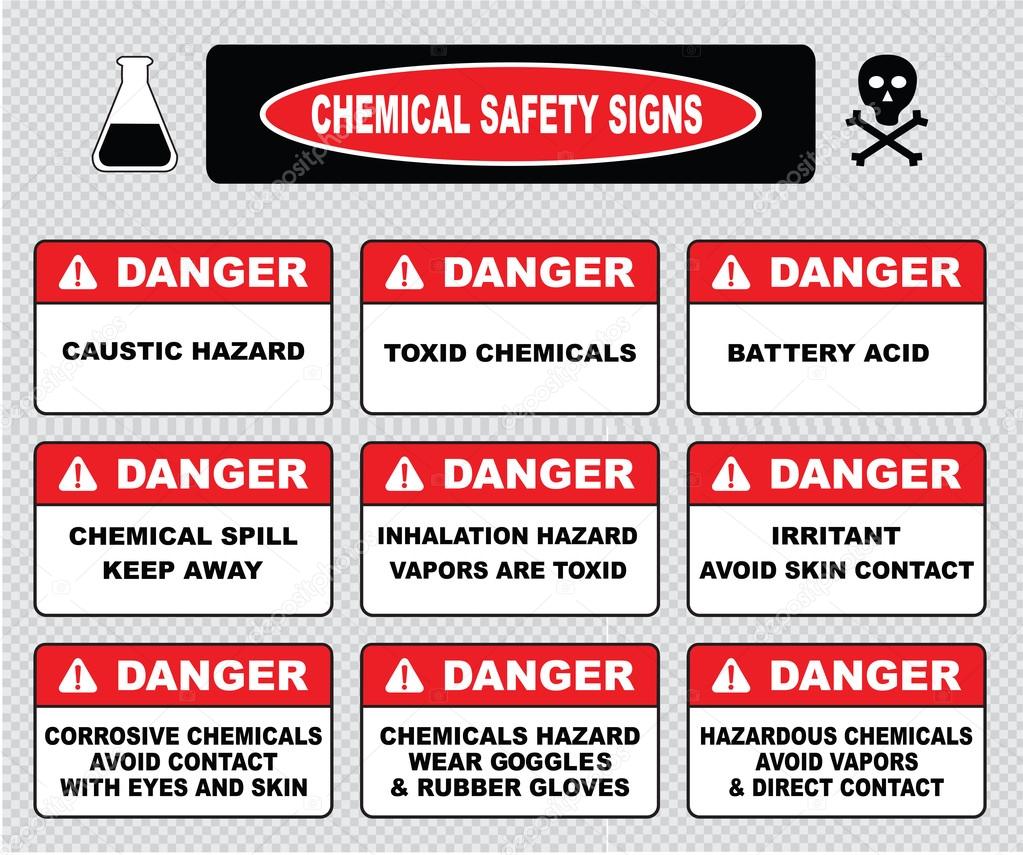 Chemical safety signs set Stock Vector Image by ©coolvectormaker 73622699