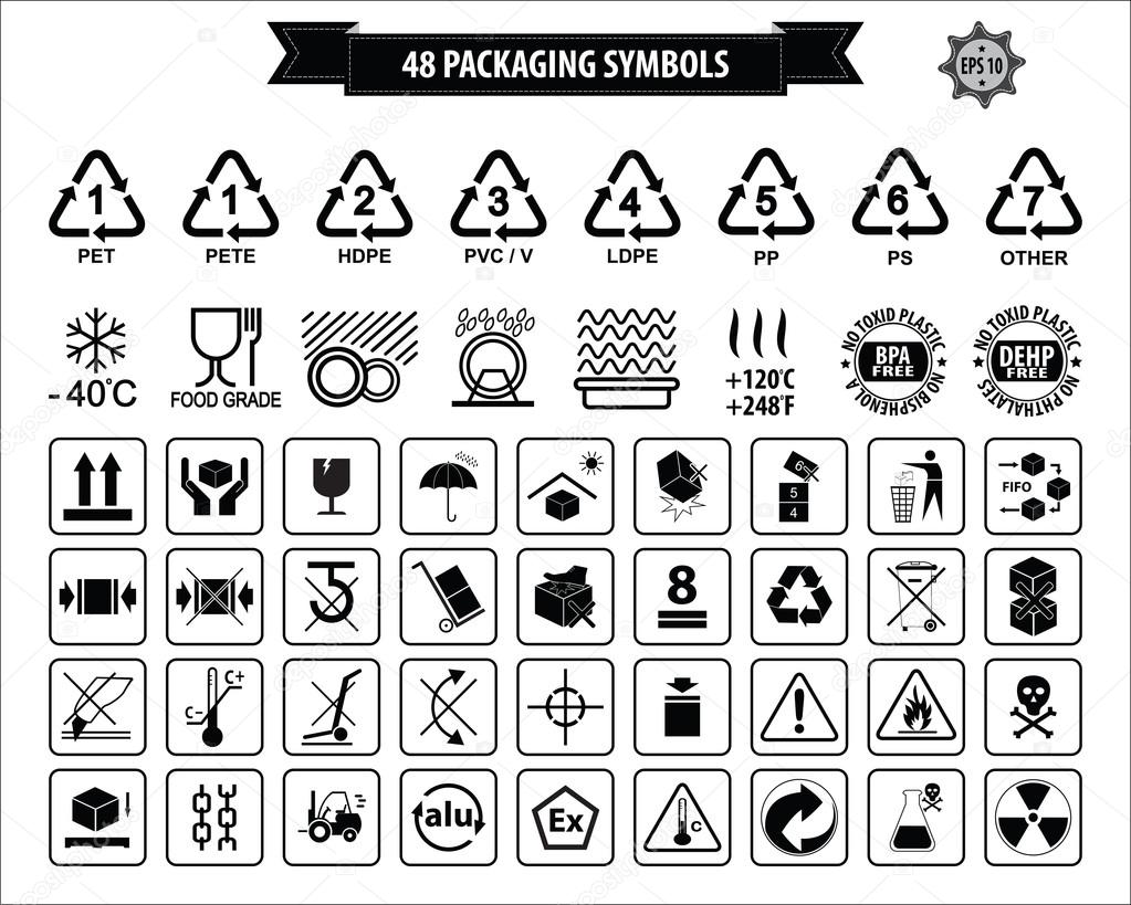 Set Of Packaging Symbols