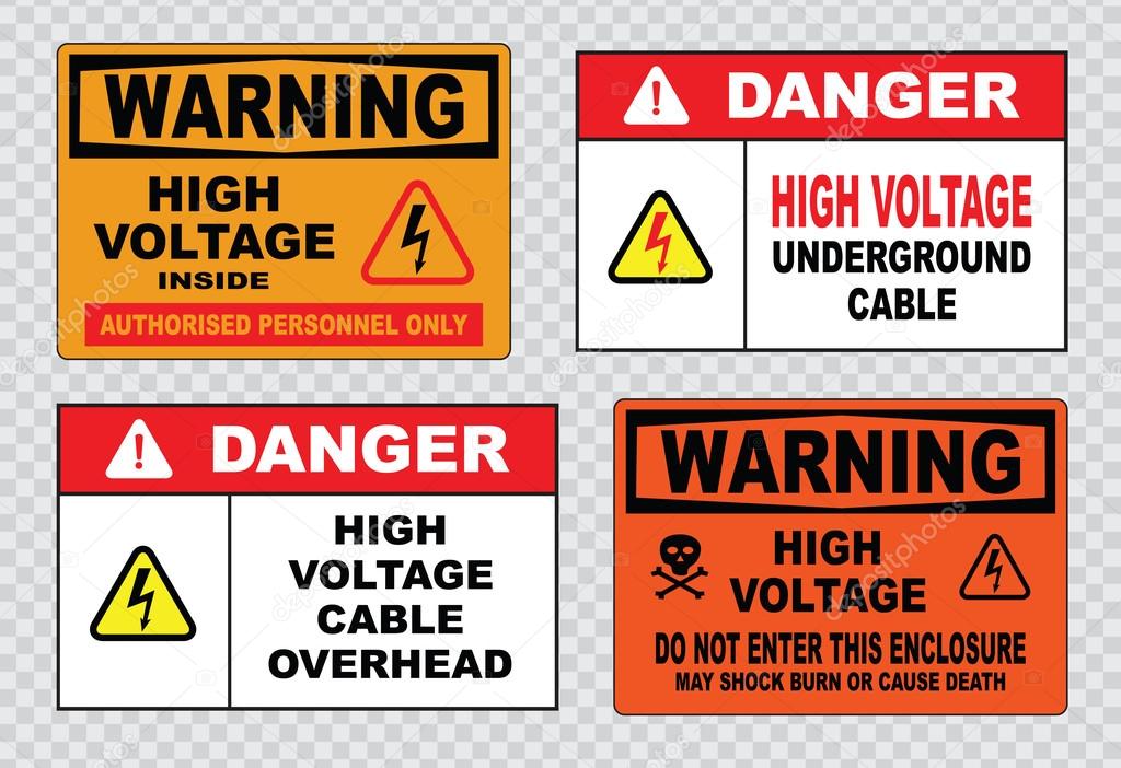 electrical safety signs