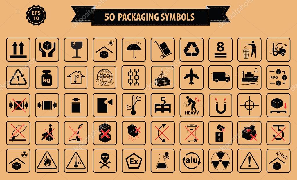 Set Of Packaging Symbols Stock Photo by ©coolvectormaker 81620896