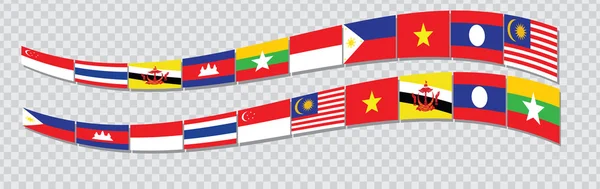 ASEAN Comunidade Económica — Vetor de Stock