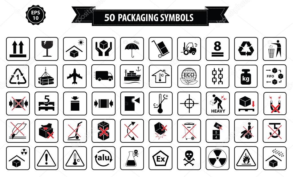 Set Of Packaging Symbols